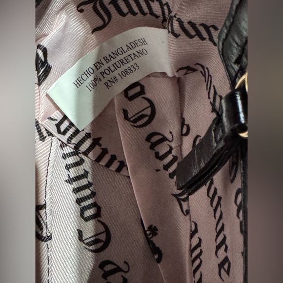 Juicy Couture Black Shoulder Bag with Gold Chain - Picture 6 of 6